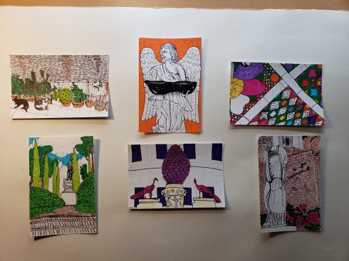 Sculptures and gardens of Rome